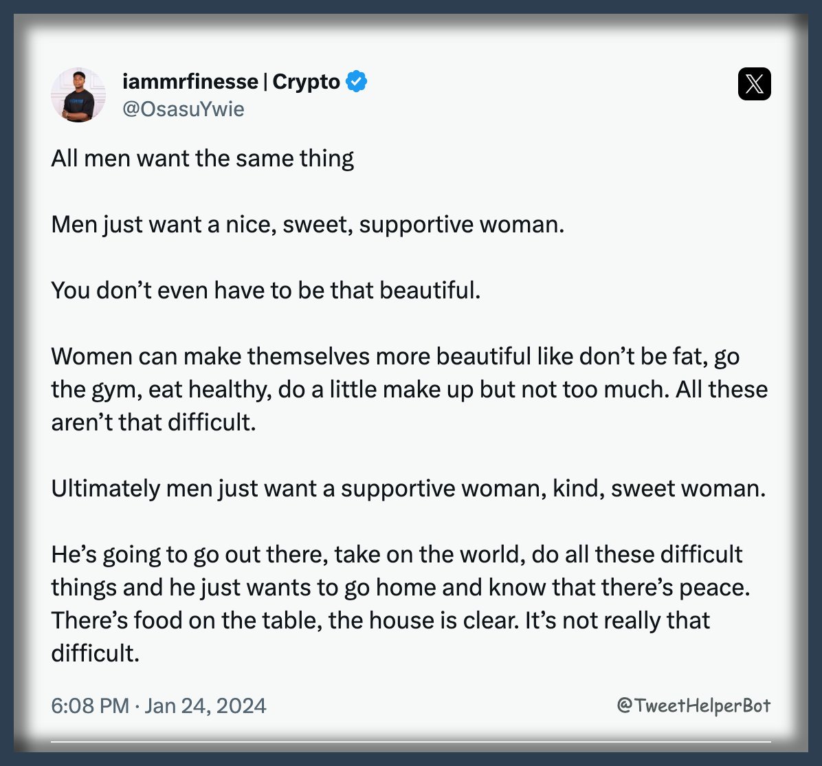 Screenshot of a tweet downloaded with TweetHelperBot